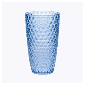 dDiamond Cut Acrylic Glasses Drinking Set of 4 (19oz), Plastic Drinking Glasses, BPA Free Cocktail Glasses, Drinkware Set, Drinking Water Glasses